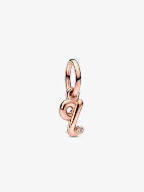 PandoraLetter Q Script Alphabet Dangle Charm